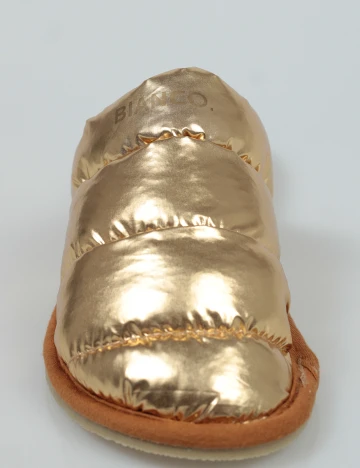 Papuci de casa Bianco, auriu, 37