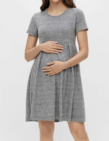 Rochie scurta Mamalicious, gri, XS