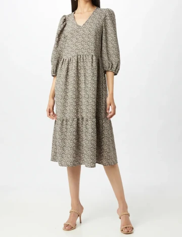 Rochie medie Object, floral, 38 Floral print