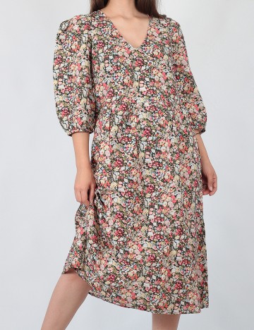 Rochie medie Object, floral, 34
