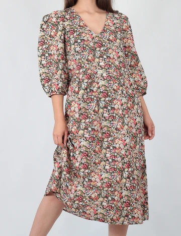 Rochie medie Object, floral, 34