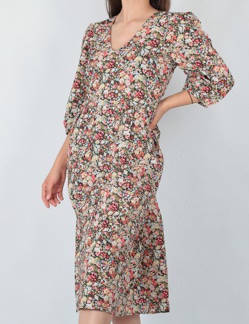 Rochie medie Object, floral, 34