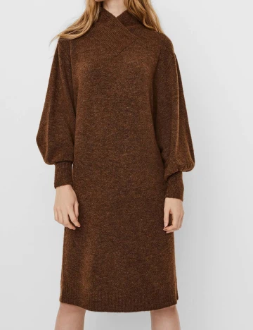 Rochie medie Vero Moda, maro, S Maro