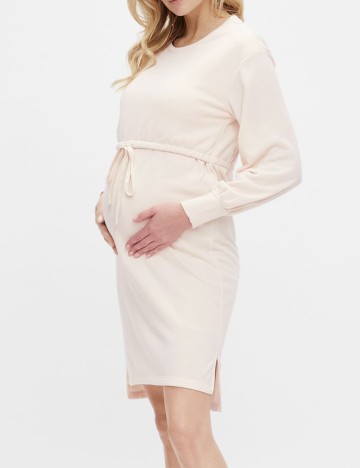 Rochie scurta Mamalicious, ecru, XL