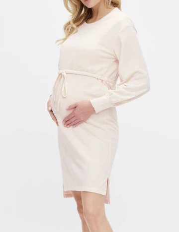 Rochie scurta Mamalicious, ecru, XL