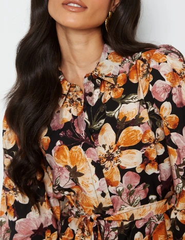 Rochie medie Object, floral, 42