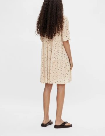 Rochie scurta Object, crem, 34