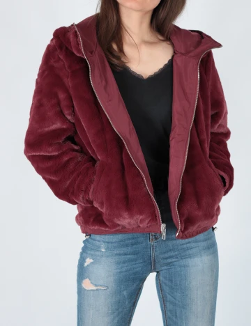 Geaca Only, visiniu, S