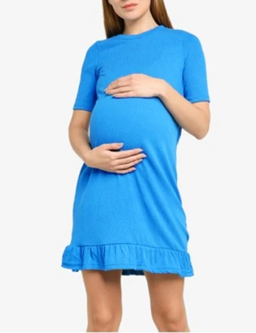 Rochie scurta Mamalicious, albastru, M