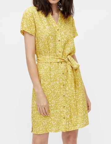 Rochie scurta Object, galben, 34