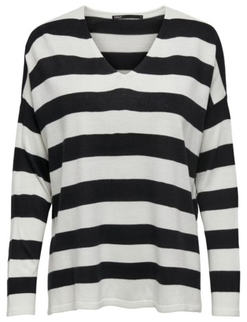 Bluza Only, alb/negru, S
