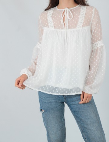 Bluza Vila, ecru, 38