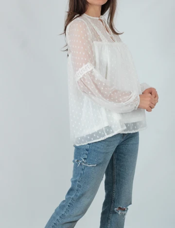 Bluza Vila, ecru, 38