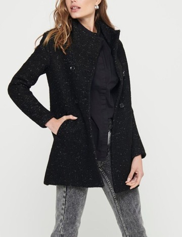 Palton Only, negru, L