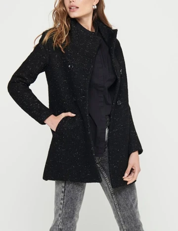 Palton Only, negru, L