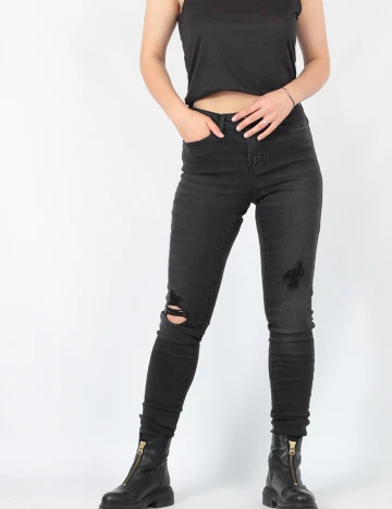 Blugi Only, gri inchis, L/36