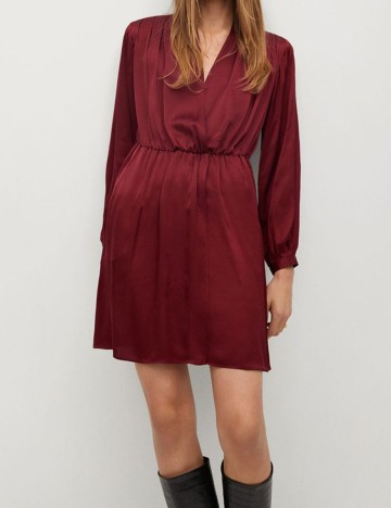 Rochie scurta Mango, rosu, S