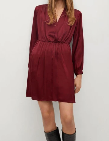 Rochie scurta Mango, rosu, S Rosu