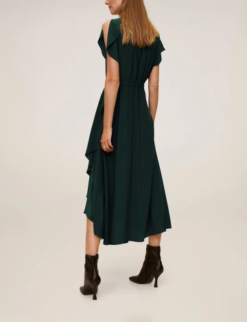 Rochie medie Mango, verde, M Verde