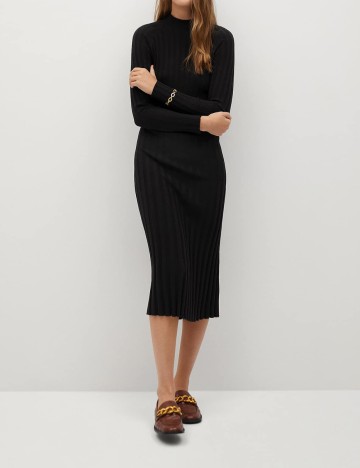 Rochie medie Mango, negru, S