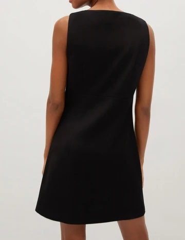 Rochie scurta Mango, negru, XS