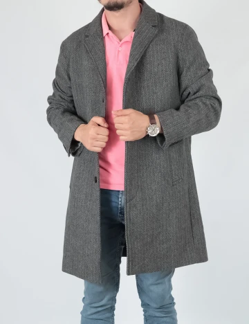 Palton Selected, gri, XL Gri