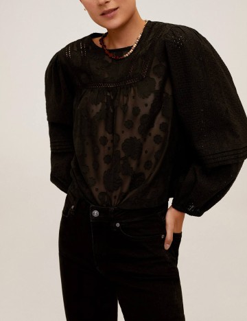 Bluza Mango, negru, L