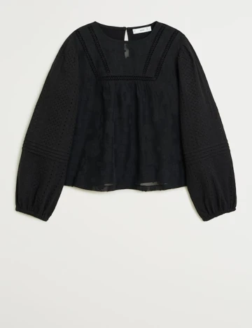 Bluza Mango, negru, L