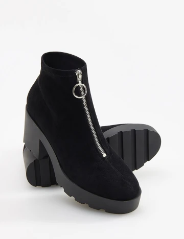 Botine Reserved, negru, 37