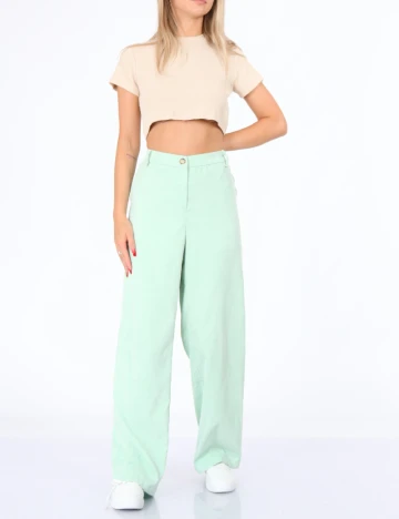 Pantaloni Vila, verde, 38 Verde