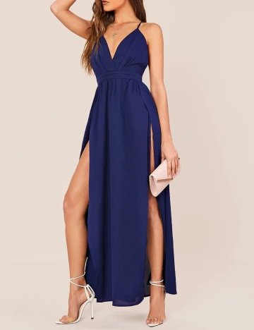 Rochie lunga SHEIN, albastru, L Albastru