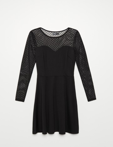 Rochie scurta CROPP, negru, L