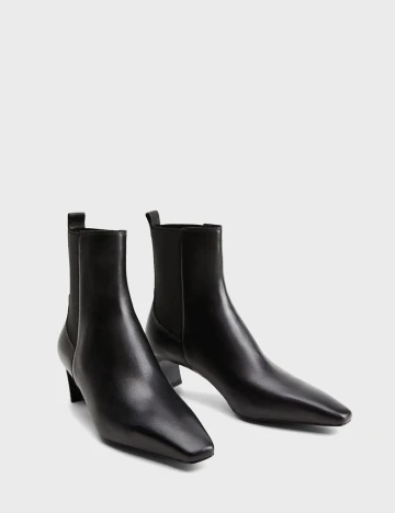 Botine Mango, negru, 37
