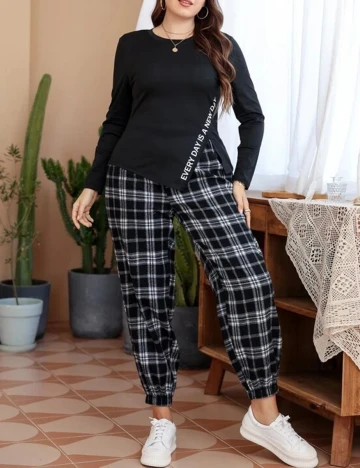 Compleu SHEIN CURVE, negru, 3XL