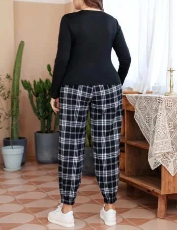 Compleu SHEIN CURVE, negru, 3XL