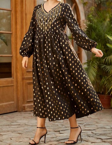 Rochie medie SHEIN CURVE, negru, 2XL