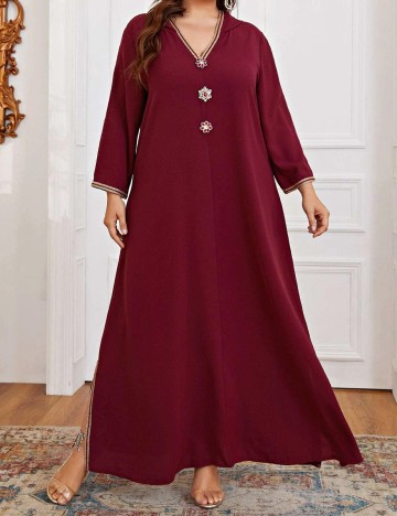 Rochie lunga SHEIN CURVE, visiniu, 2XL