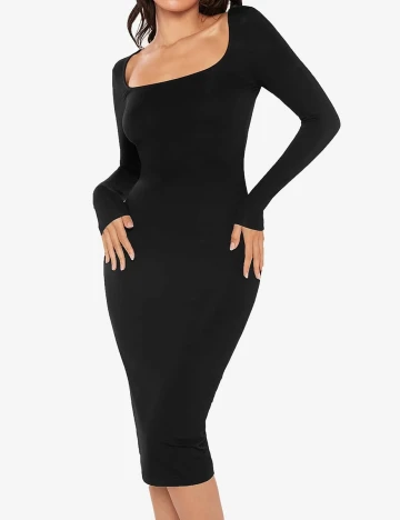 Rochie medie SHEIN, negru, M