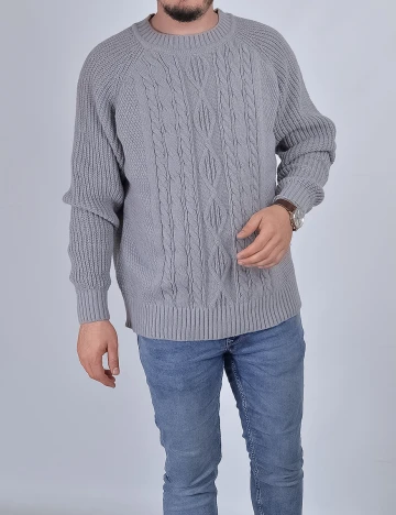 Pulover SHEIN, gri, XXL Gri