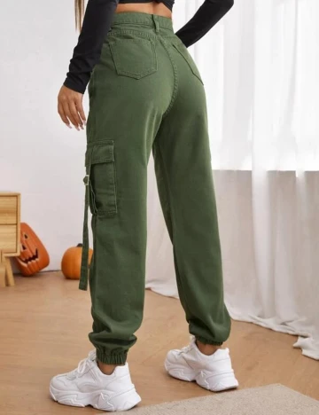 Pantaloni SHEIN, verde, L