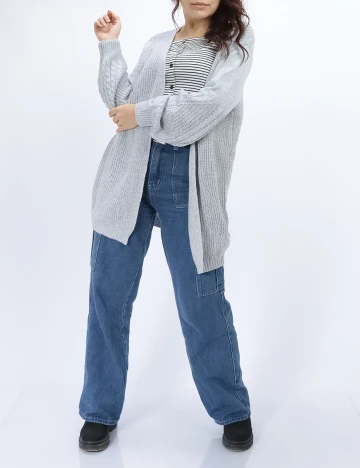 Cardigan SHEIN, gri, S