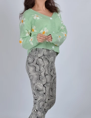 Cardigan SHEIN, verde, M
