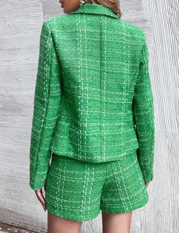 Sacou SHEIN, verde, S Verde